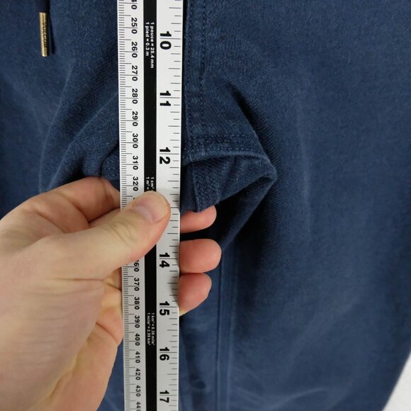 Volcom Joggers Mens Small Blue Sweatpants Heavyweight Drawstring Cropped - Picture 7 of 10